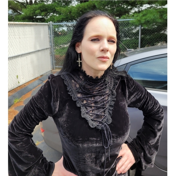 FREE WITH $50+ PURCHASE!!! NWOT Crucifix Earrings Handmade - Picture 3 of 7